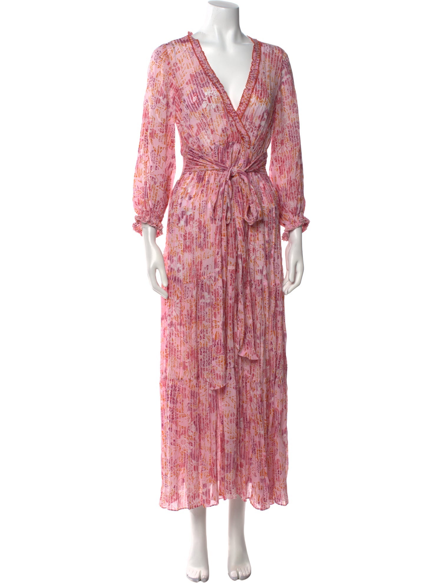 Poupette St Barth Floral Print Long Dress w/ Tags