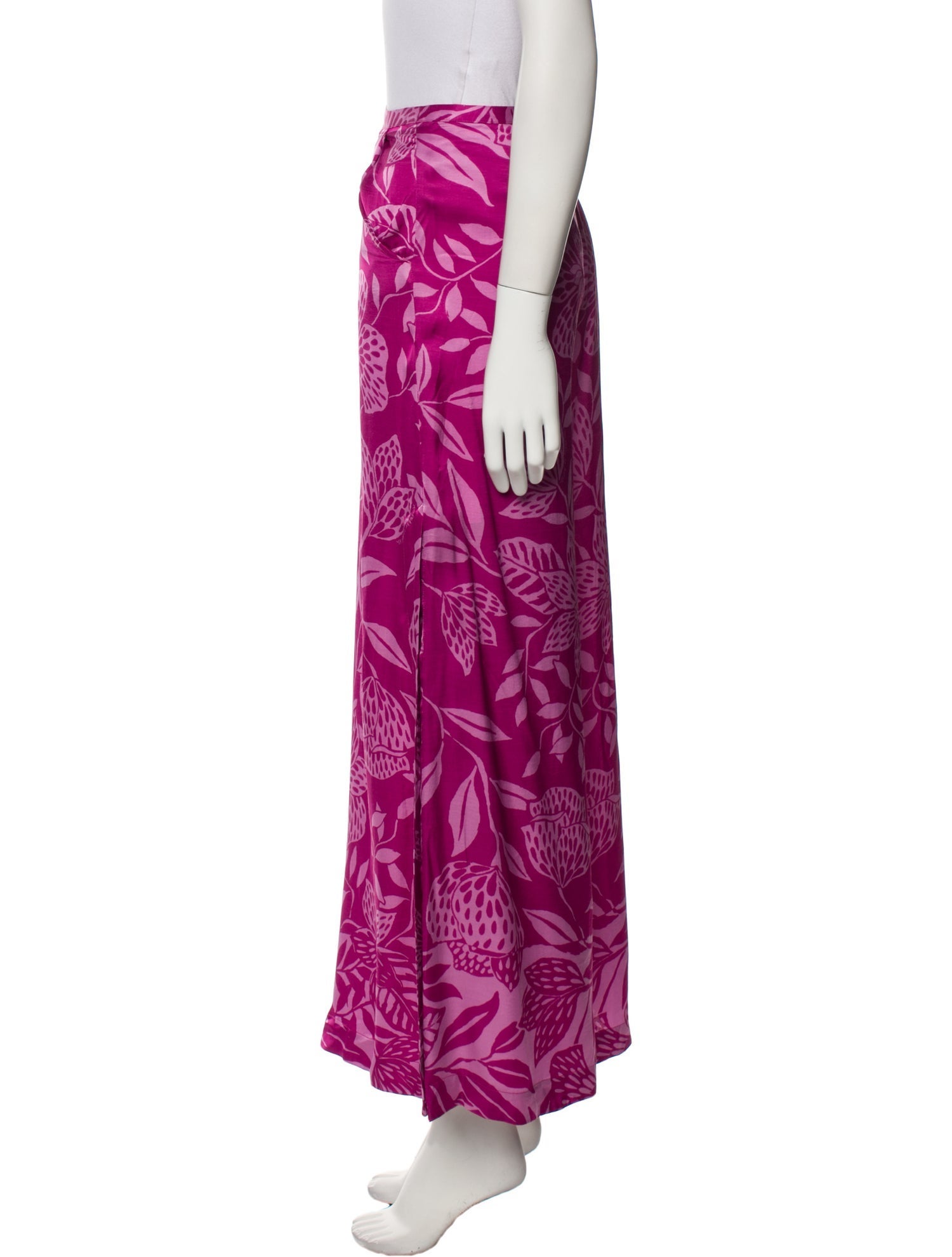 Poupette St Barth Floral Print Wide Leg Pants