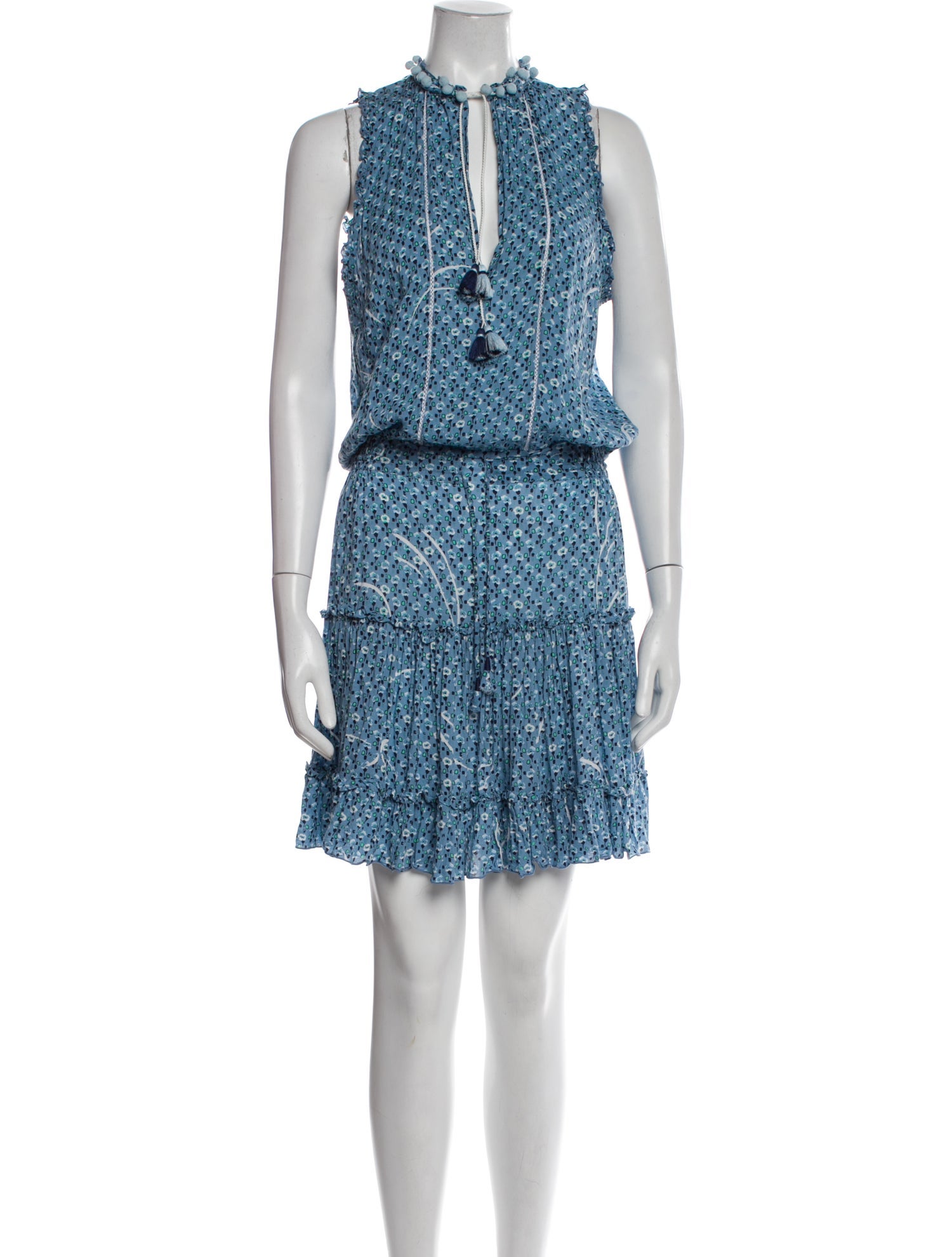 Poupette St Barth Floral Print Knee-Length Dress