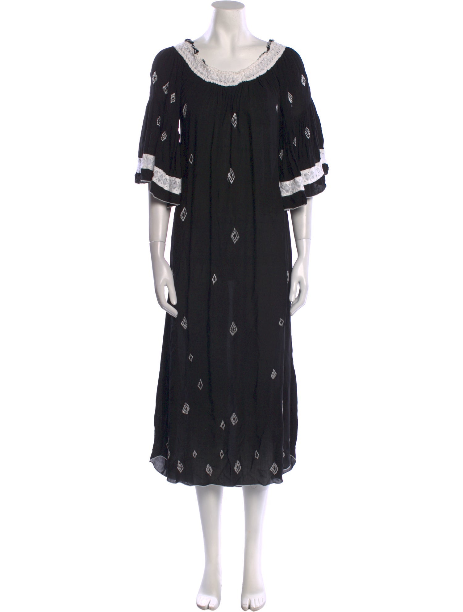 Poupette St Barth Scoop Neck Long Dress