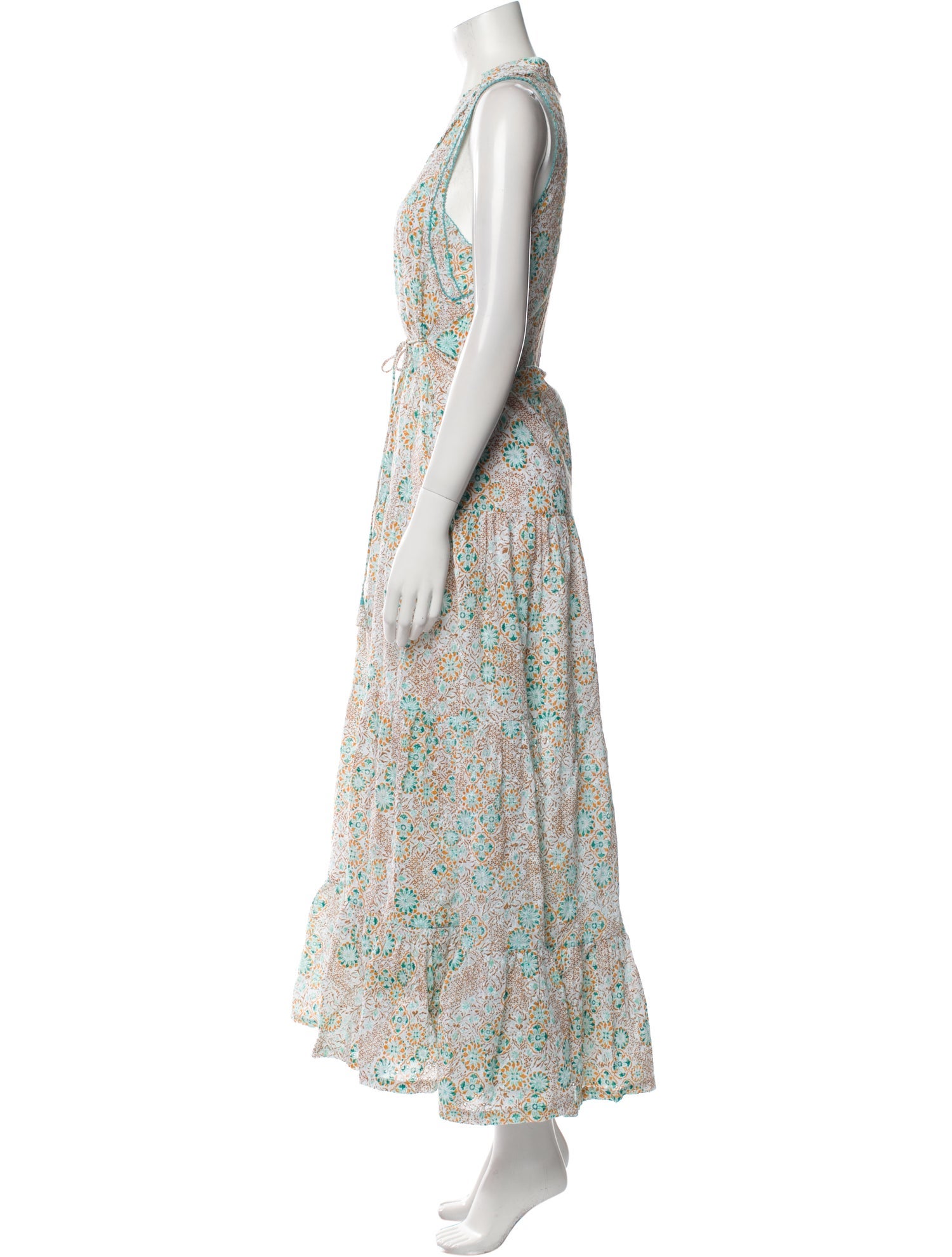 Poupette St Barth Floral Print Long Dress
