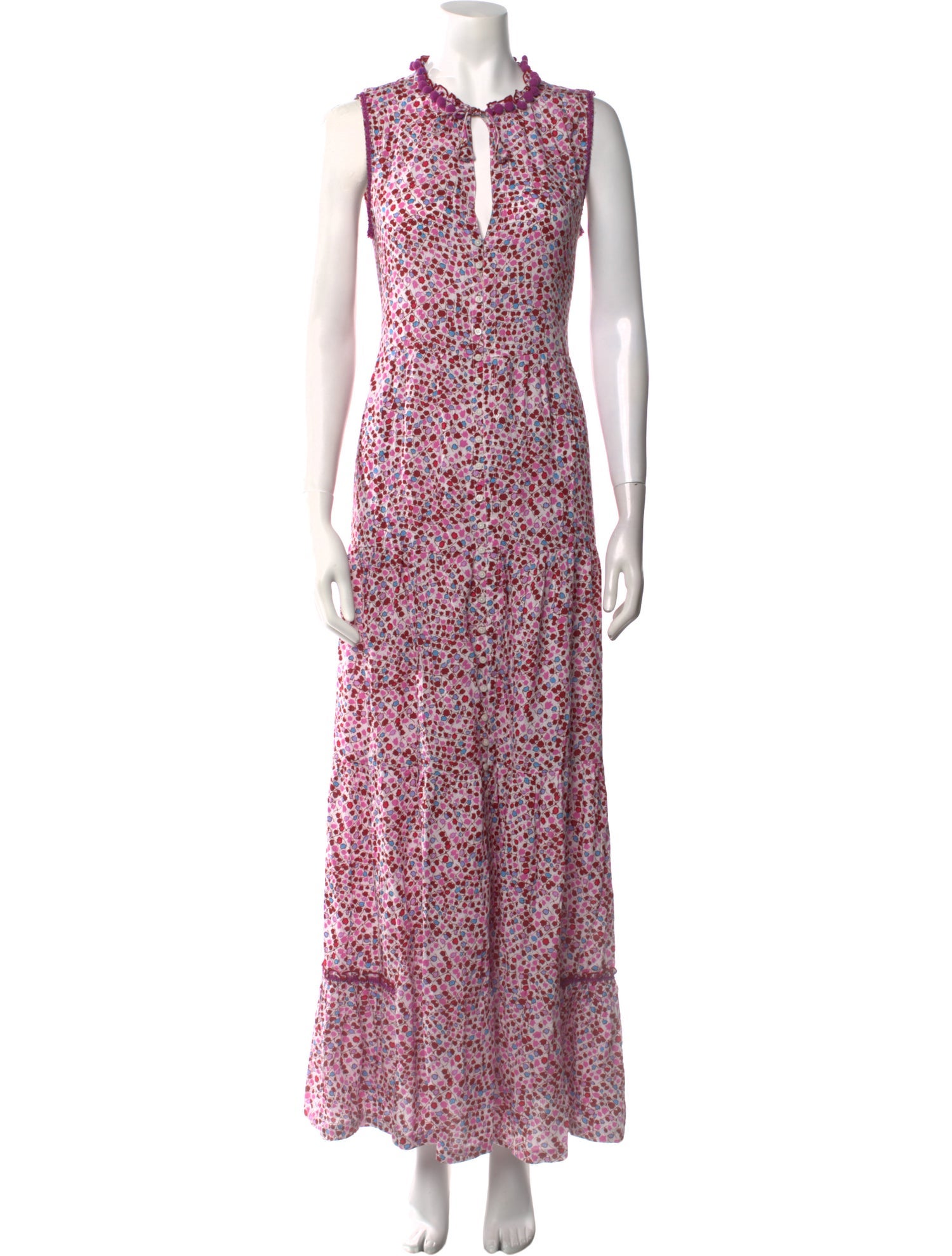 Poupette St Barth Printed Long Dress w/ Tags