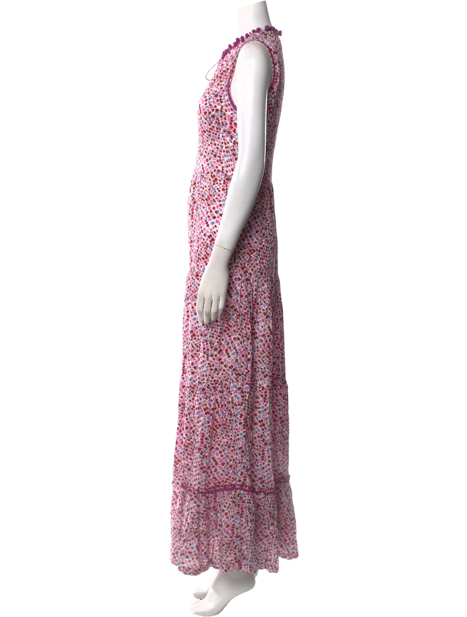 Poupette St Barth Printed Long Dress w/ Tags