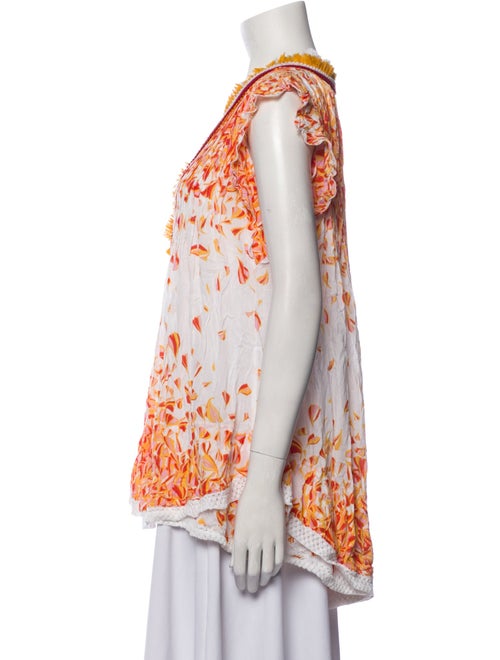 Poupette St Barth Printed V-Neck Top