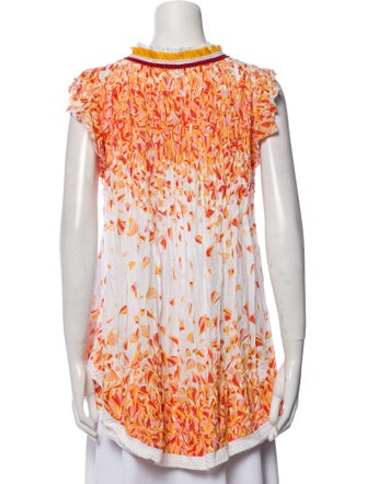 Poupette St Barth Printed V-Neck Top