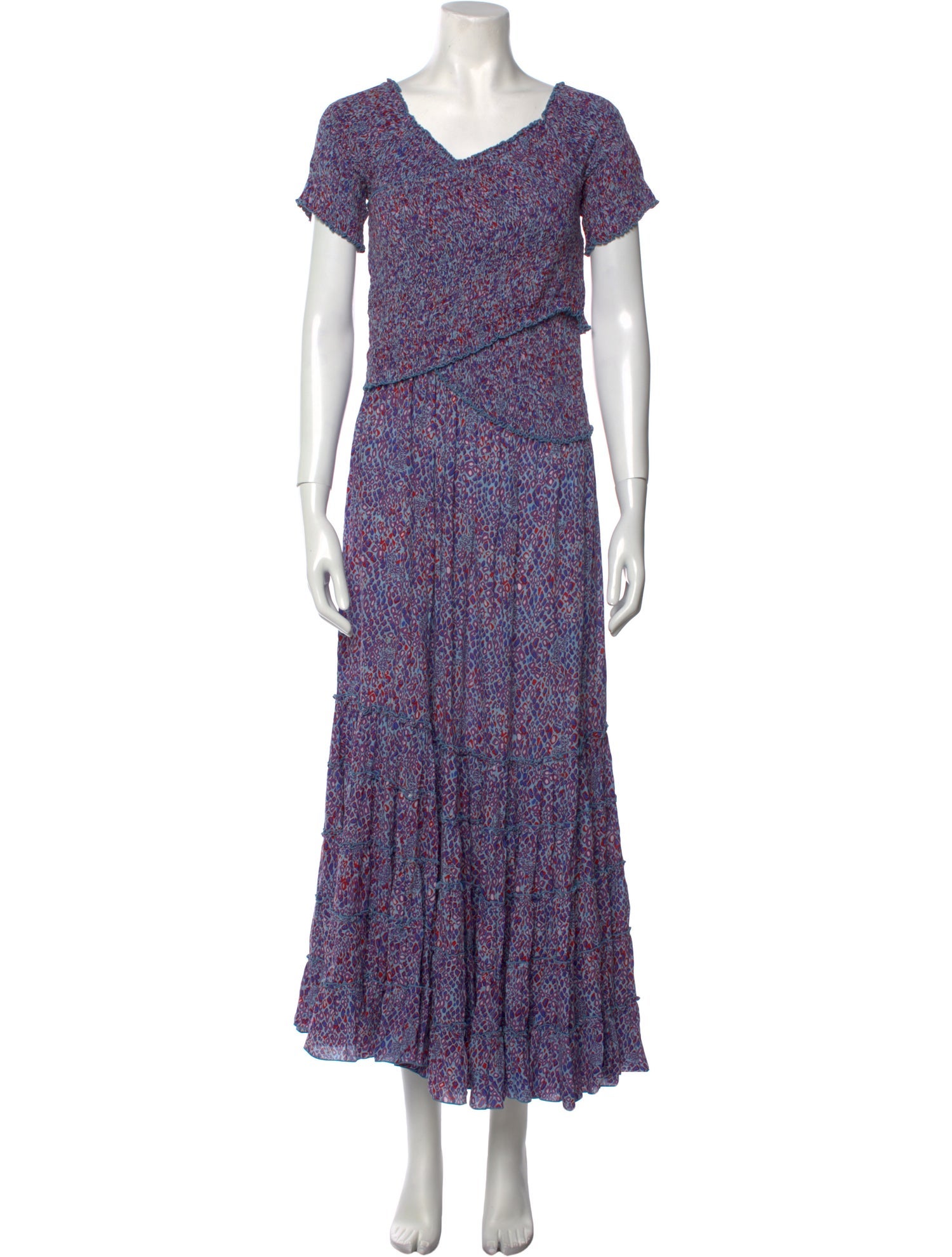 Poupette St Barth Floral Print Long Dress