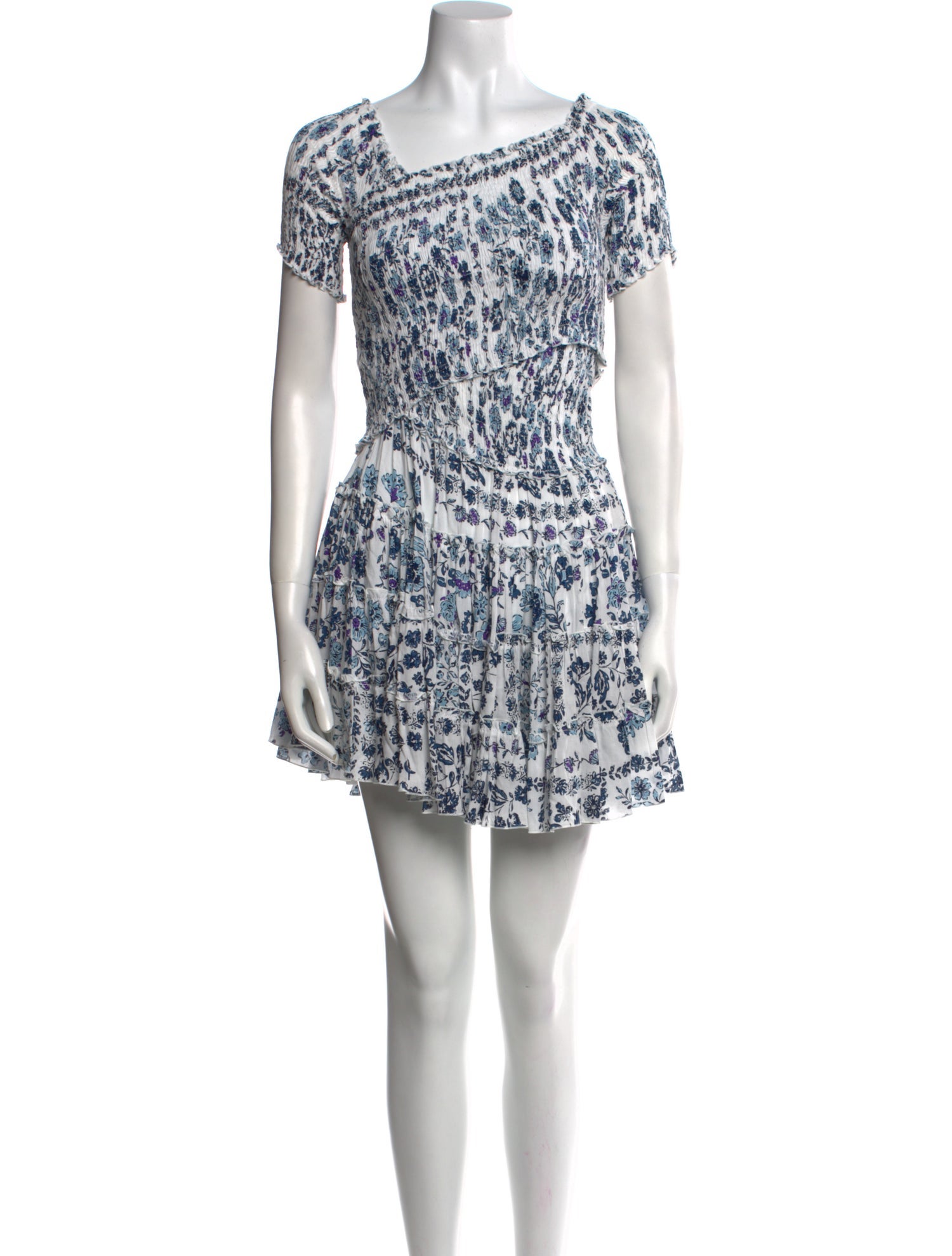 Poupette St Barth Floral Print Mini Dress w/ Tags