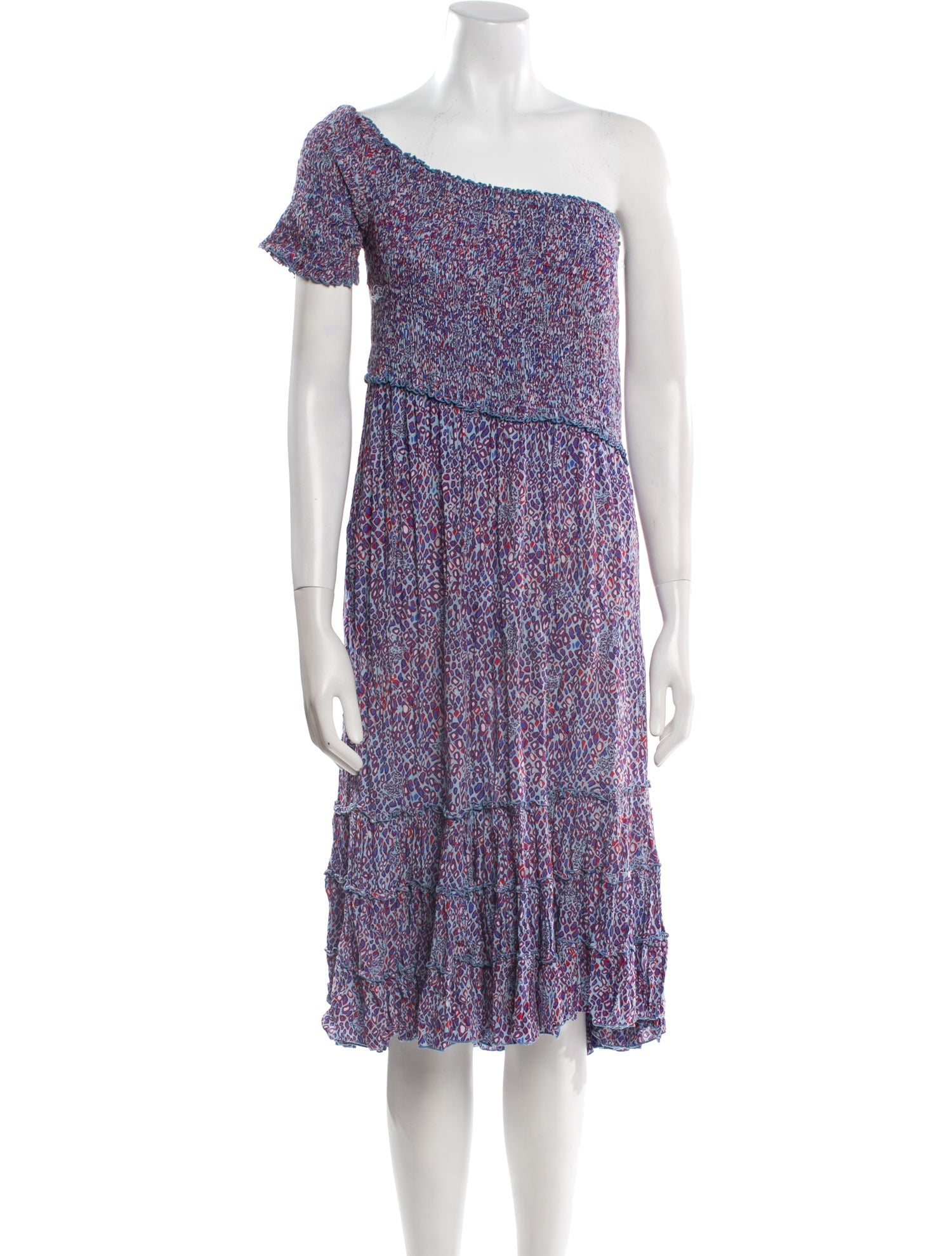 Poupette St Barth Printed Knee-Length Dress