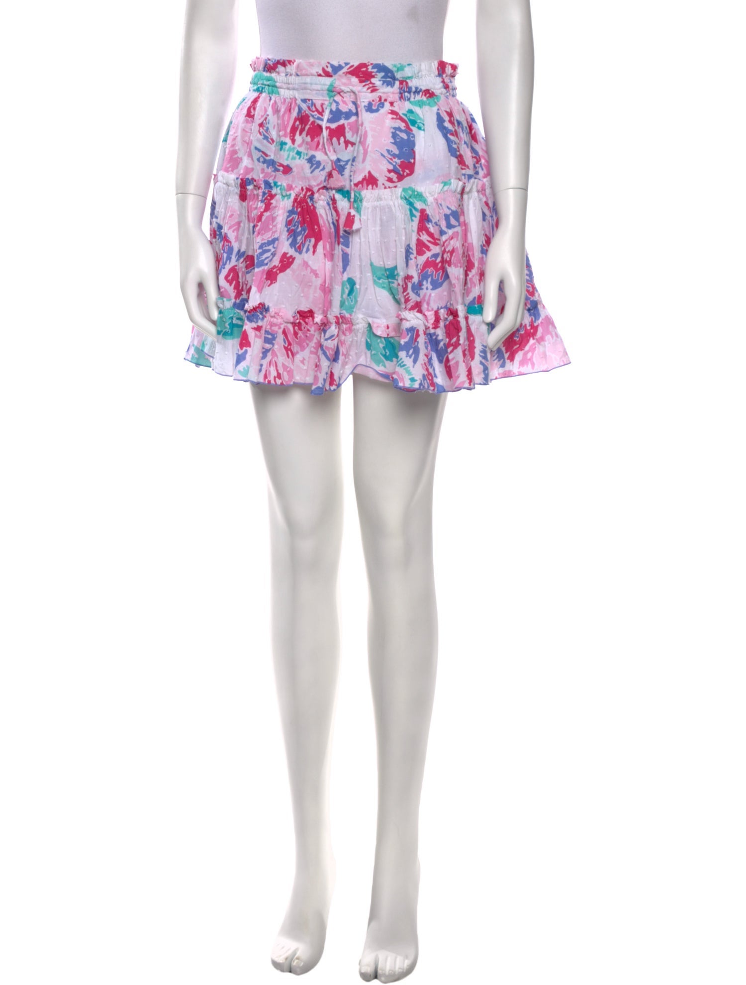 Poupette St Barth Floral Print Mini Skirt