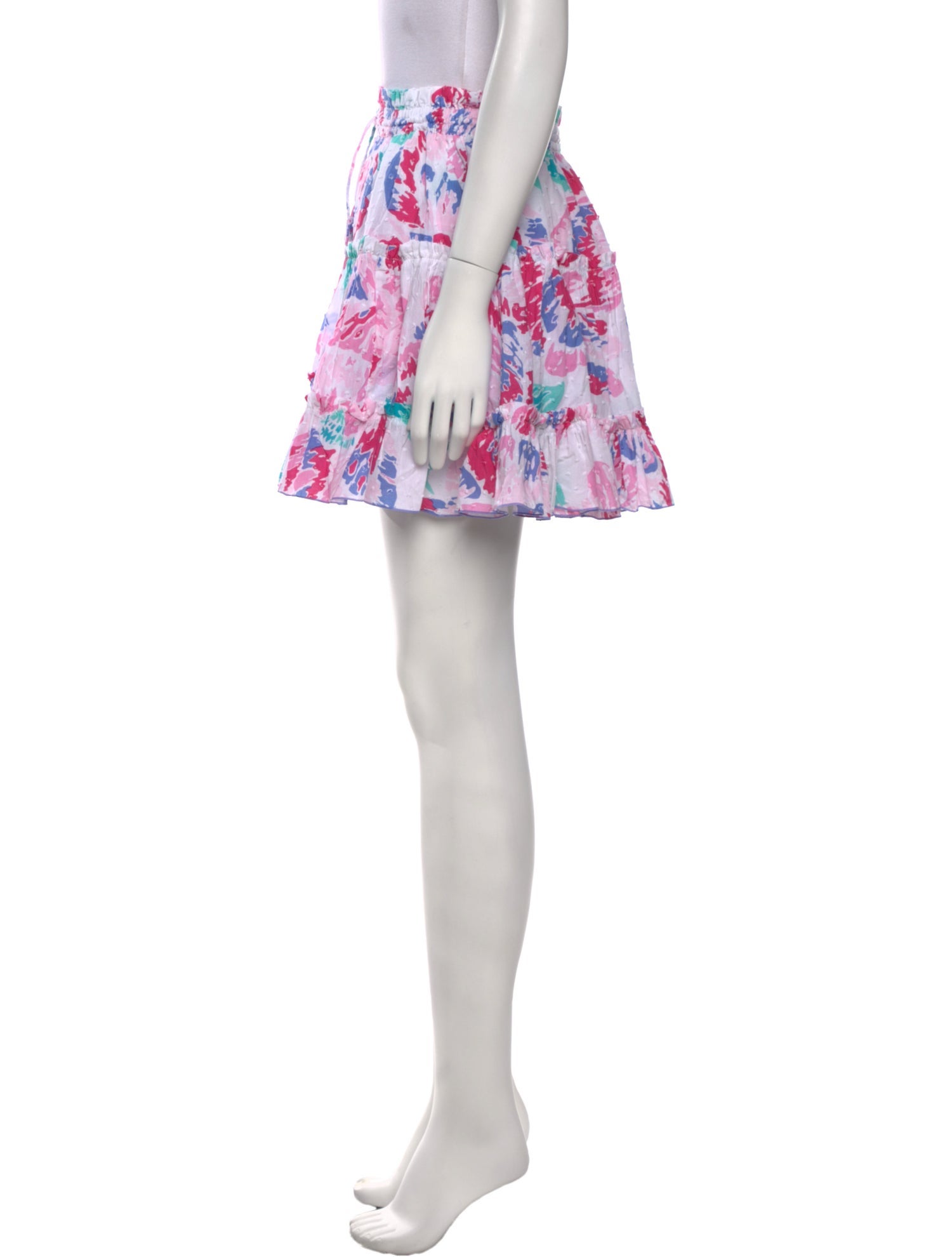 Poupette St Barth Floral Print Mini Skirt