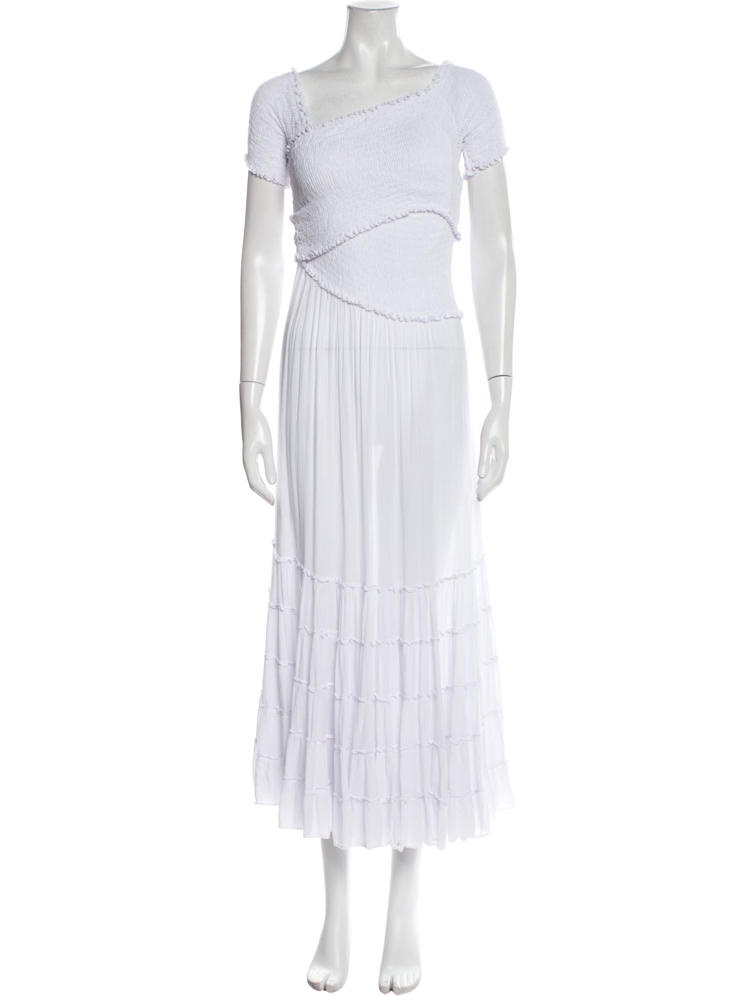 Poupette St Barth Square Neckline Long Dress