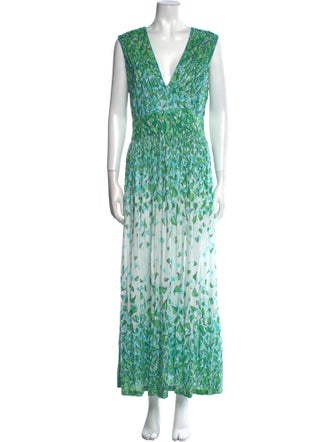 Poupette St Barth Printed Long Dress