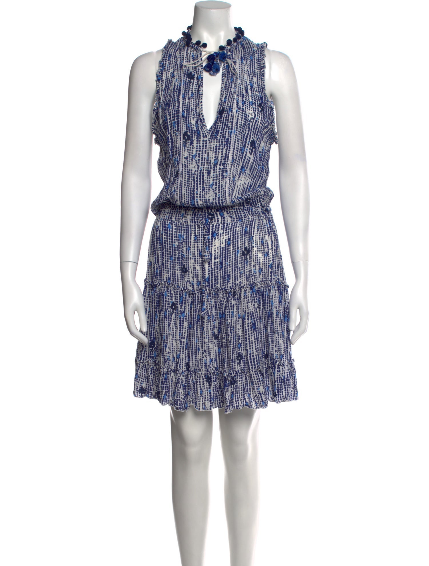 Poupette St Barth Printed Knee-Length Dress