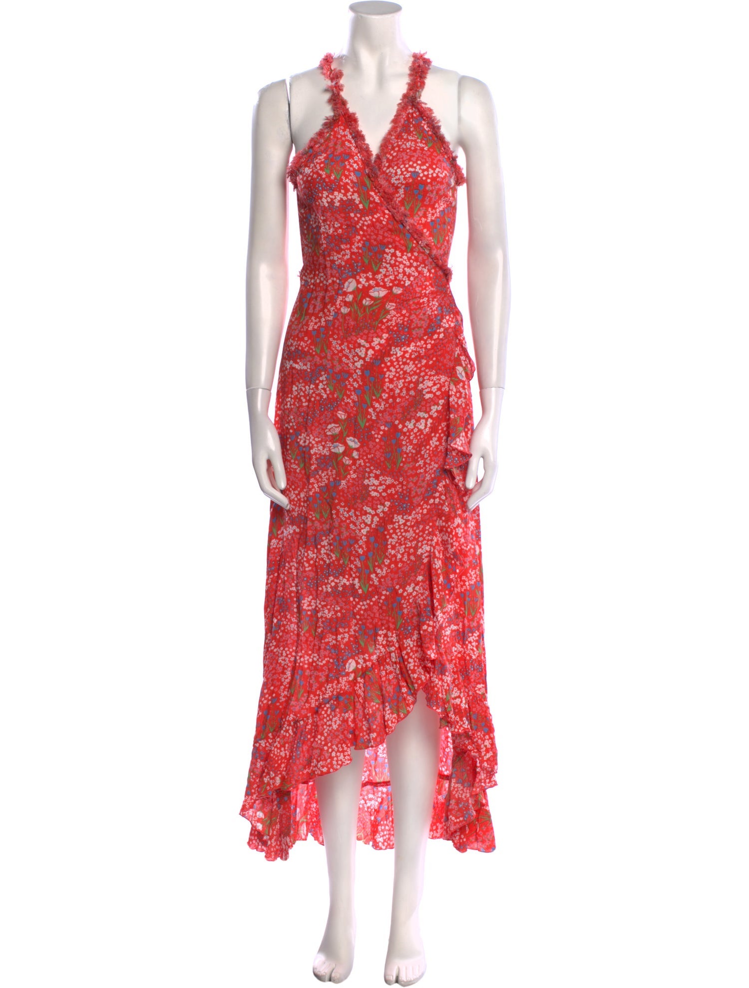 Poupette St Barth Floral Print Long Dress