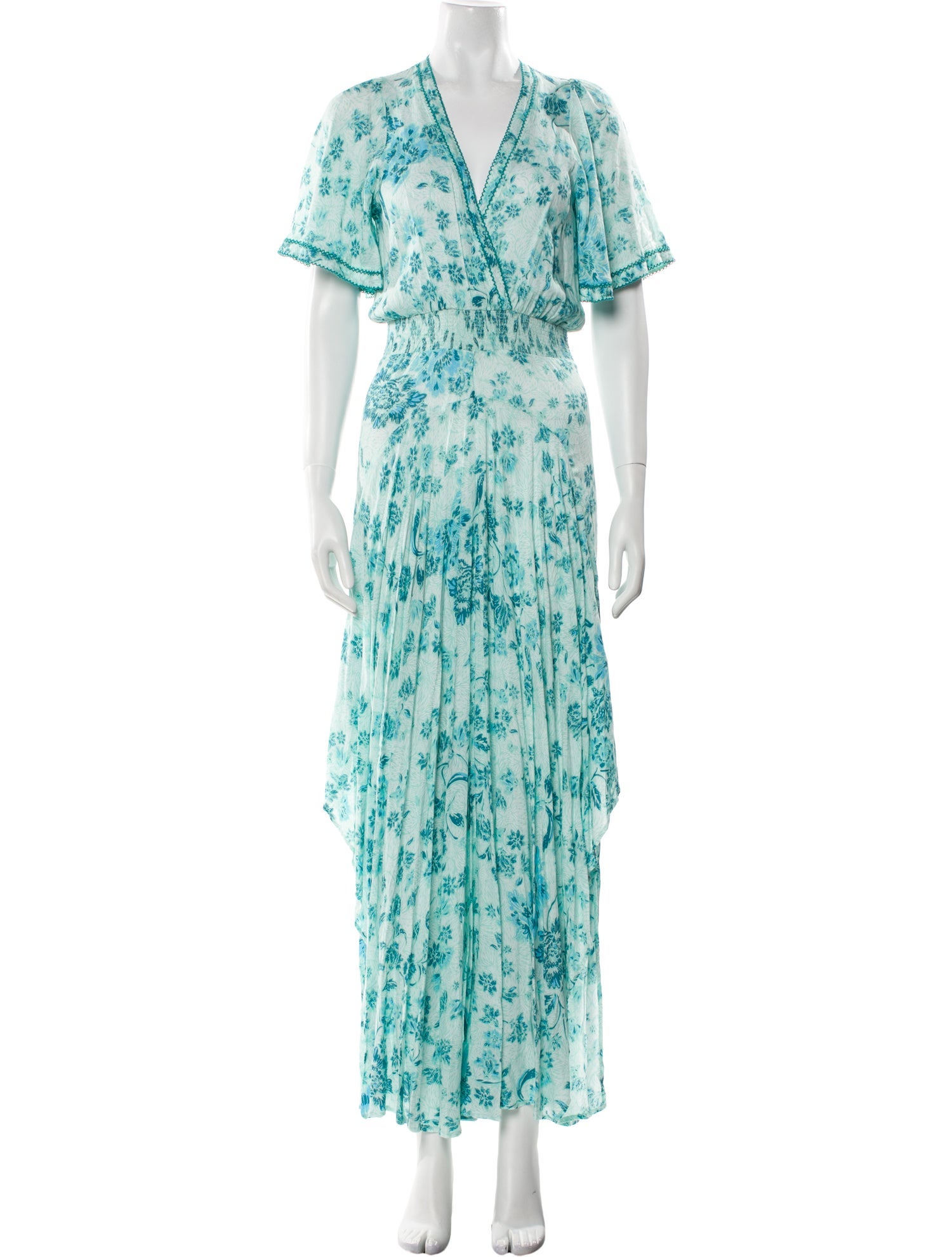 Poupette St Barth Printed Long Dress