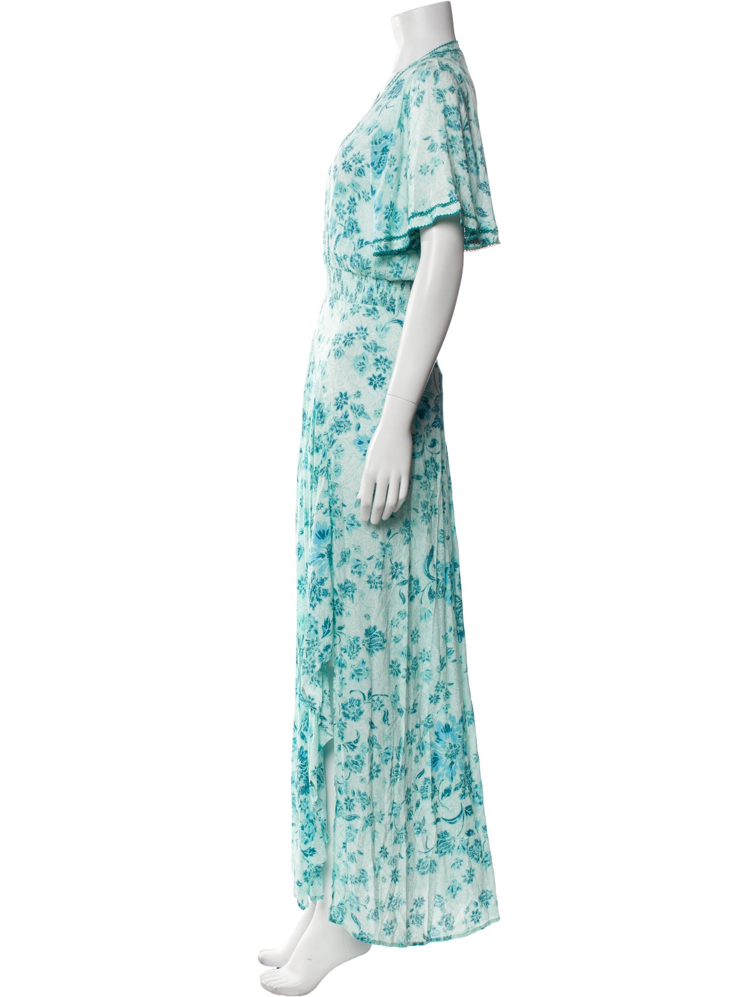 Poupette St Barth Printed Long Dress