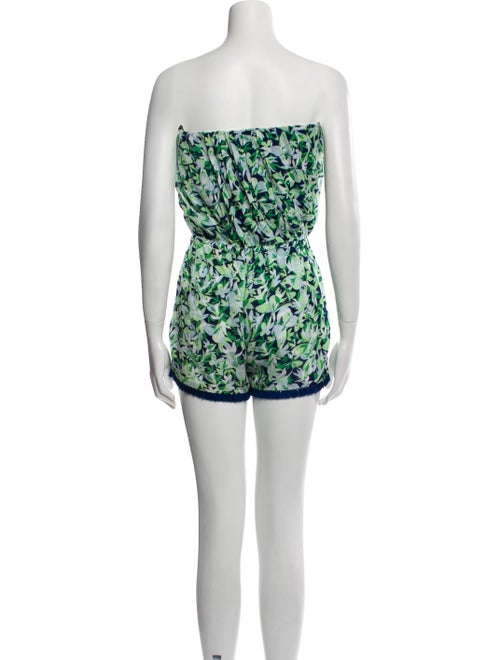 Poupette St Barth Printed Strapless Romper