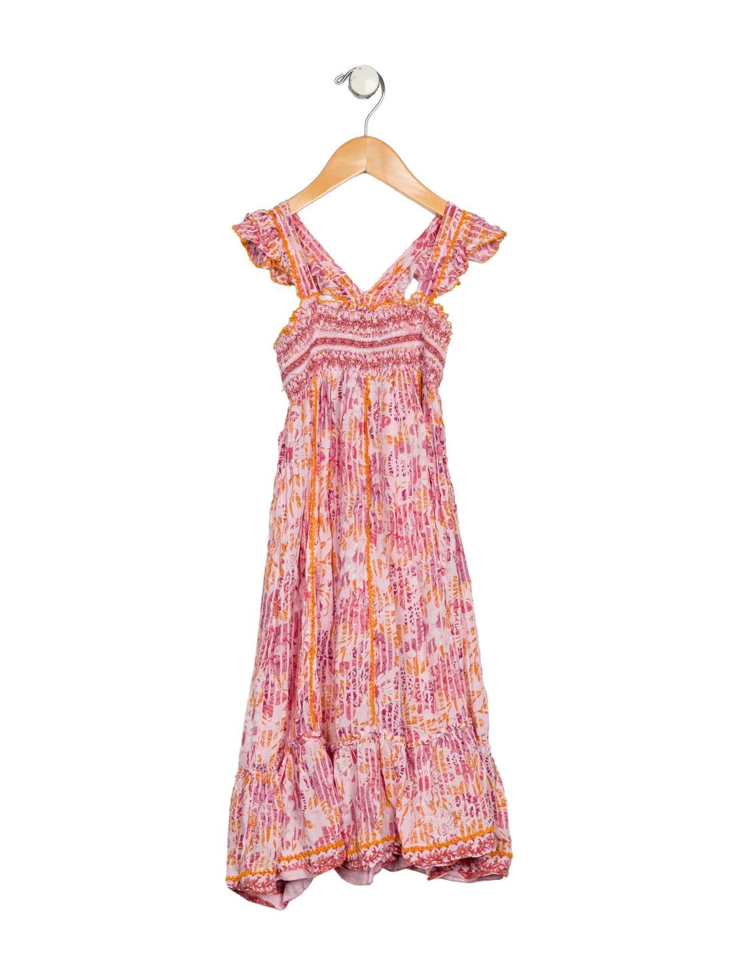 Poupette St Barth Poupette St Barth Girls' Floral Printed Sleeveless Dress