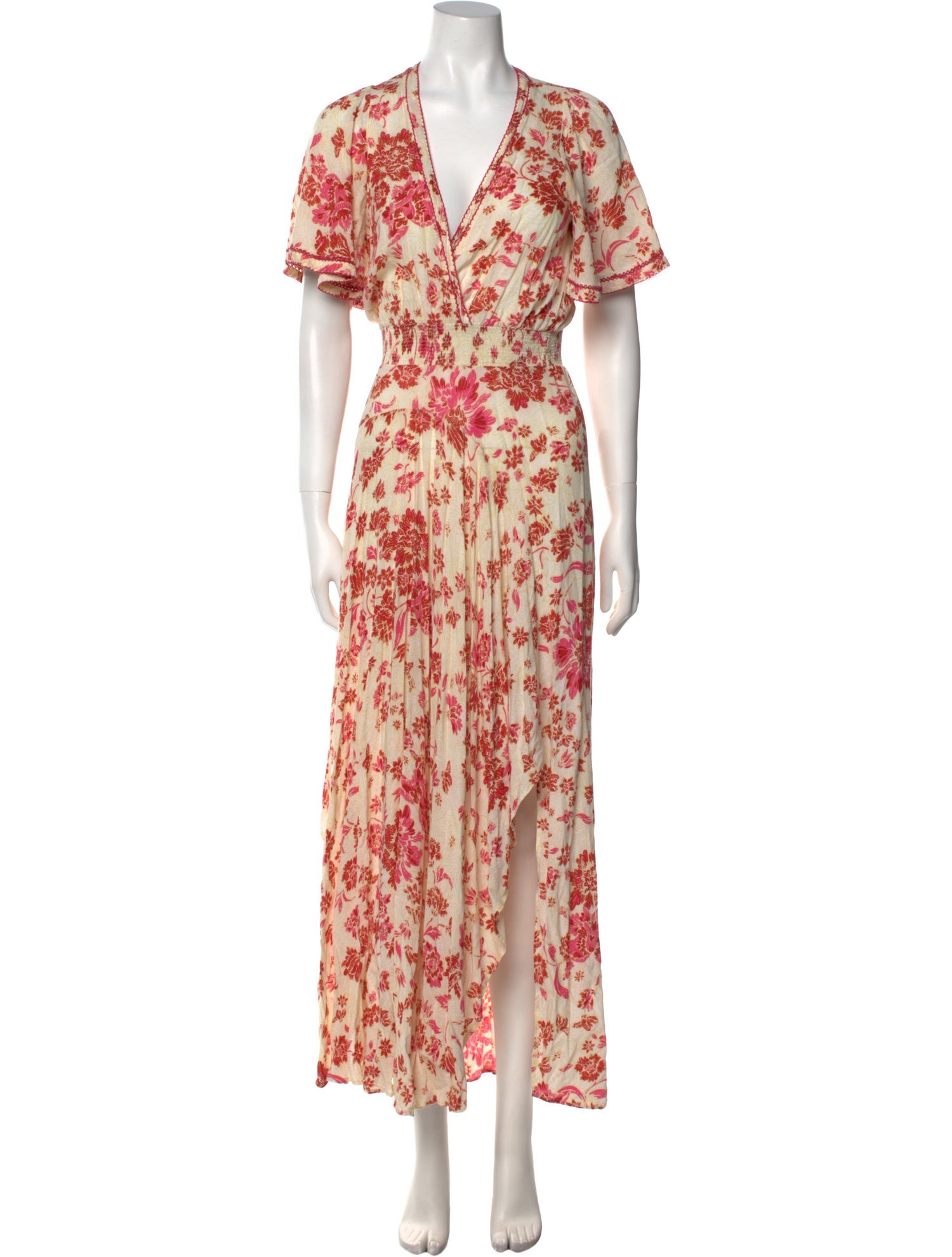 Poupette St Barth Floral Print Long Dress