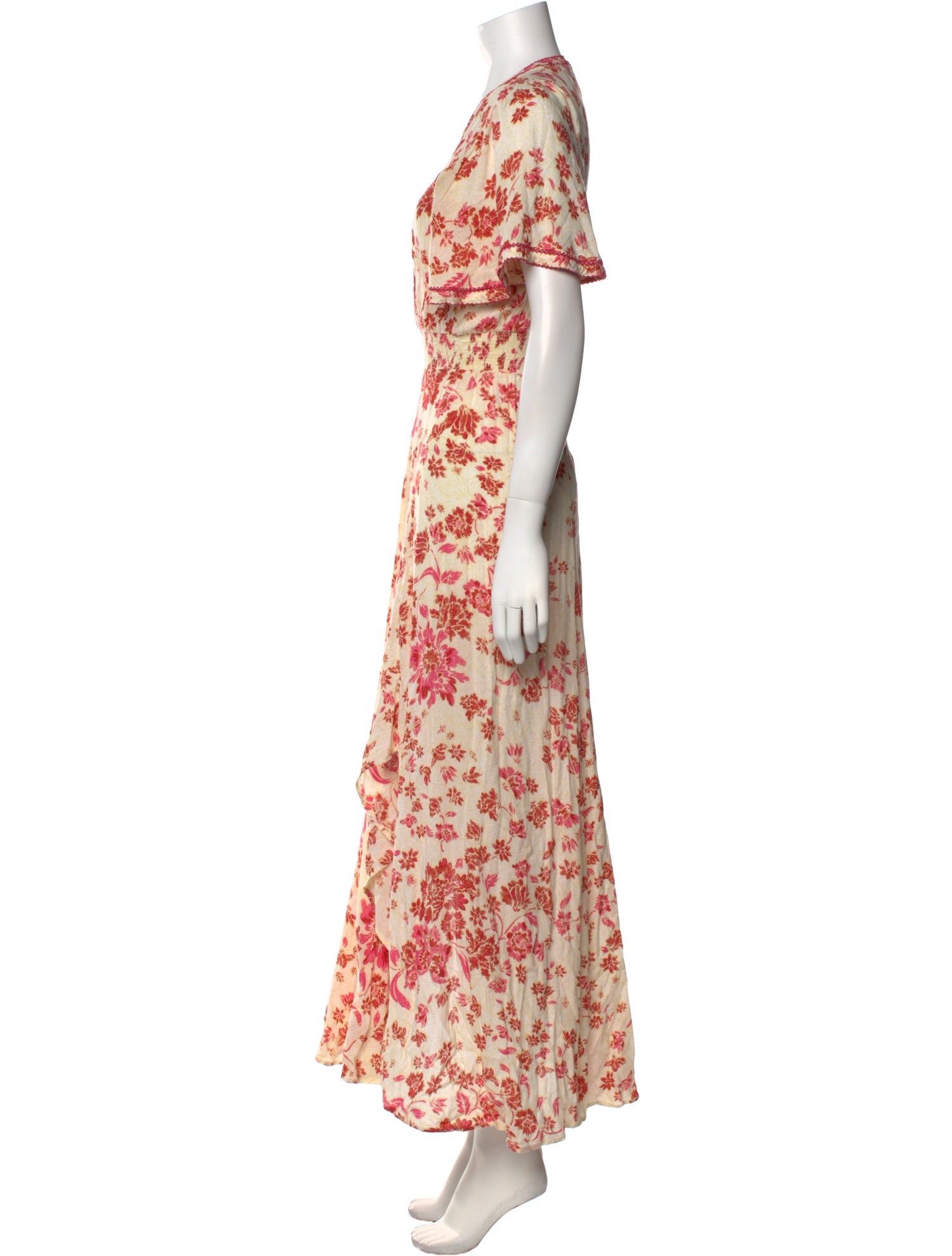 Poupette St Barth Floral Print Long Dress