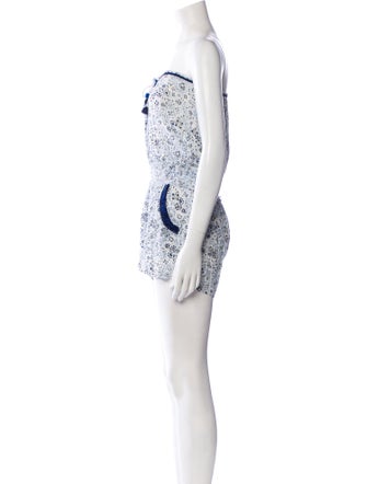 Poupette St Barth Printed Strapless Romper