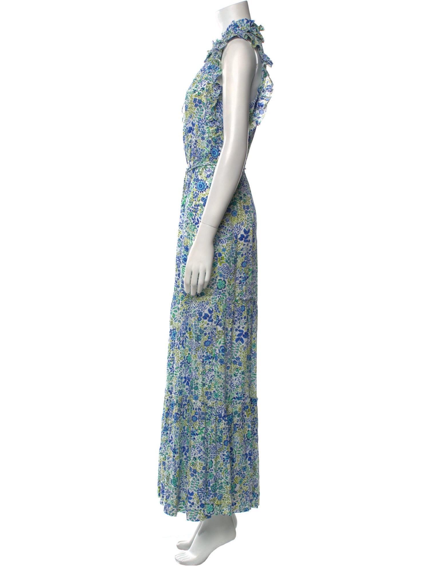 Poupette St Barth Floral Print V-Neck Jumpsuit