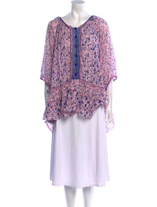 Poupette St Barth Printed V-Neck Tunic