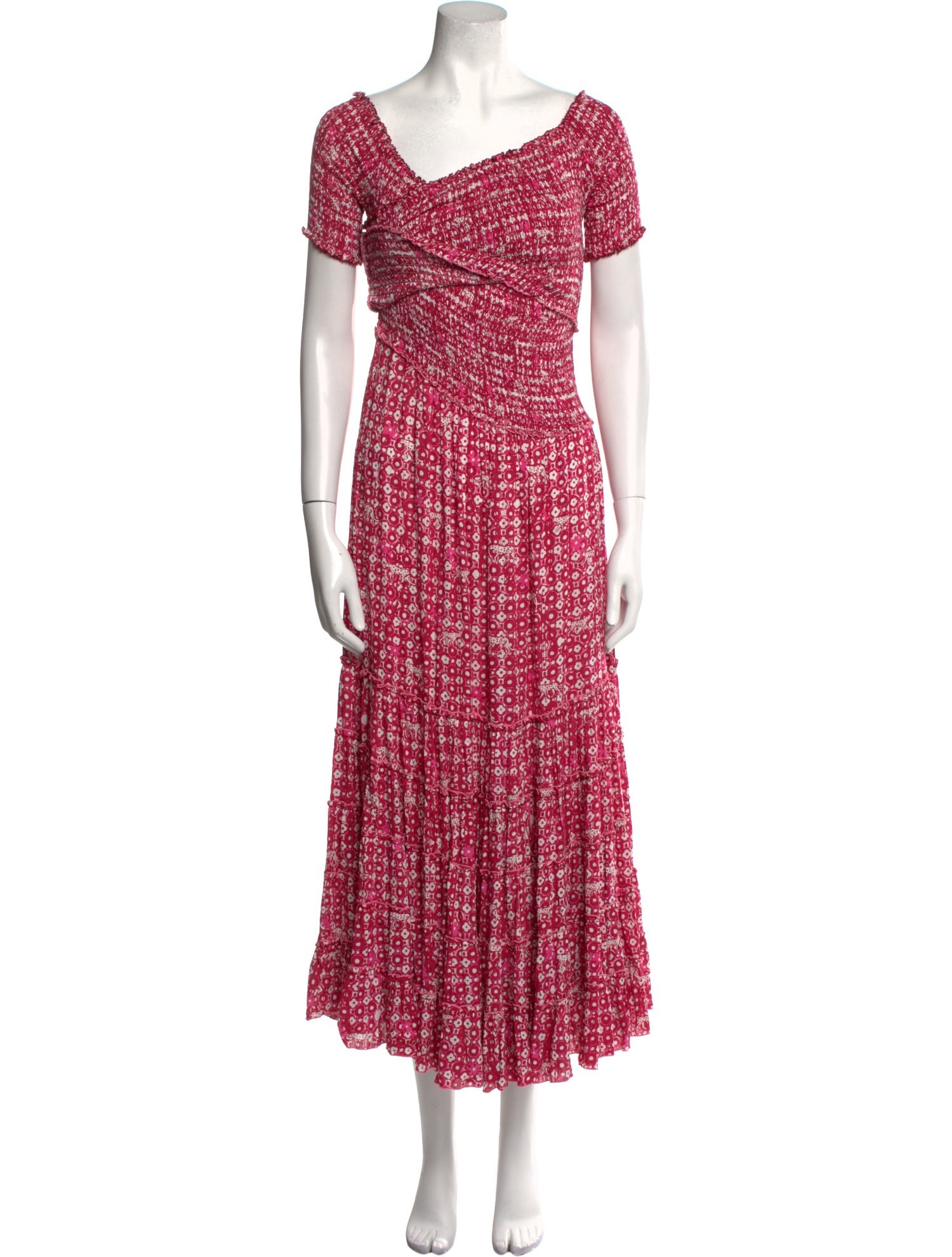 Poupette St Barth Printed Long Dress