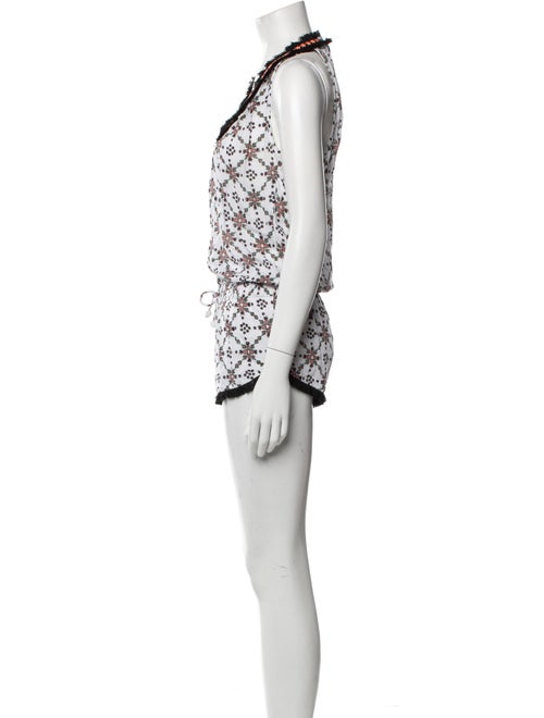 Poupette St Barth Printed V-Neck Romper