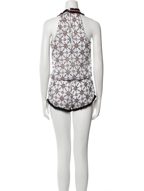 Poupette St Barth Printed V-Neck Romper