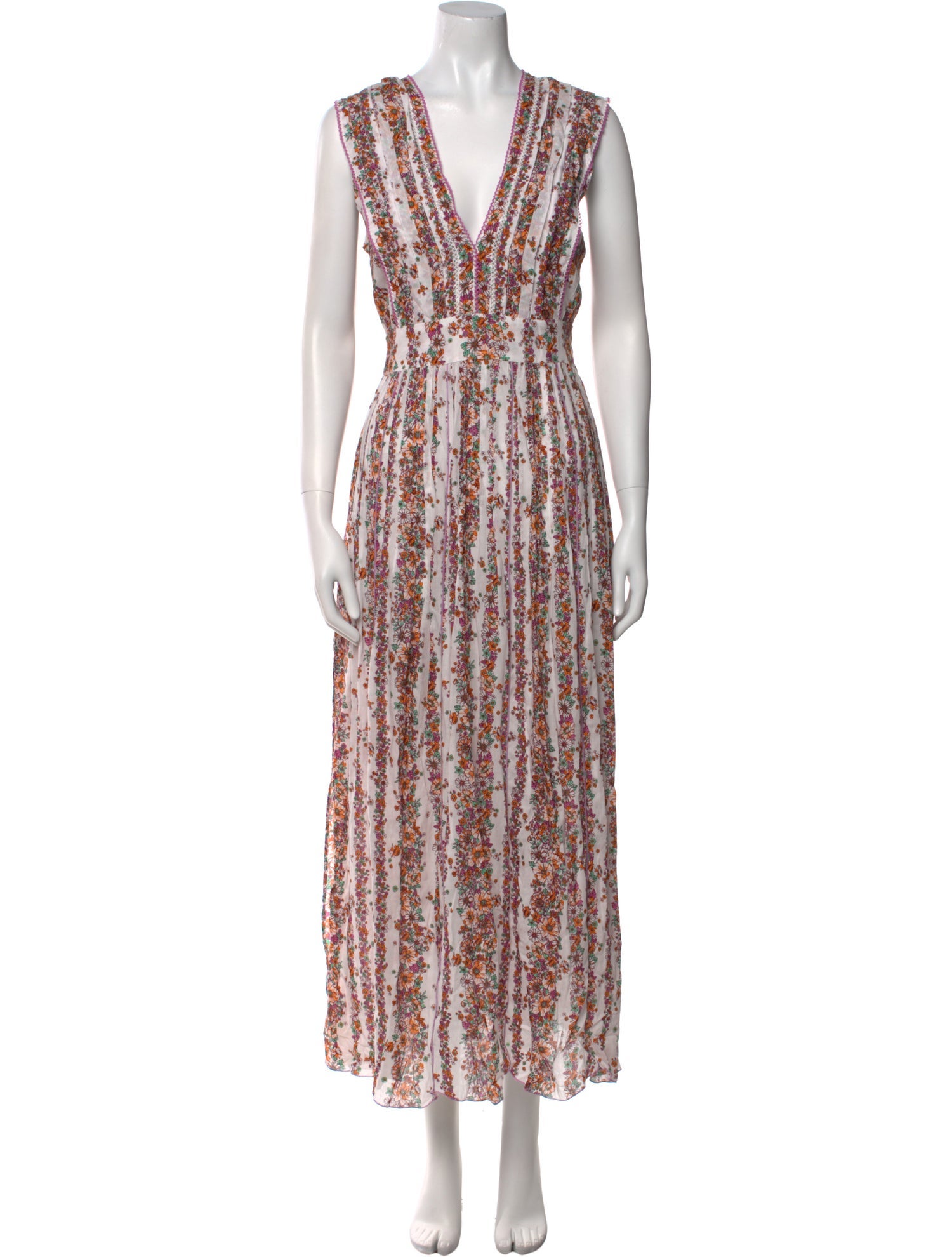 Poupette St Barth Printed Long Dress