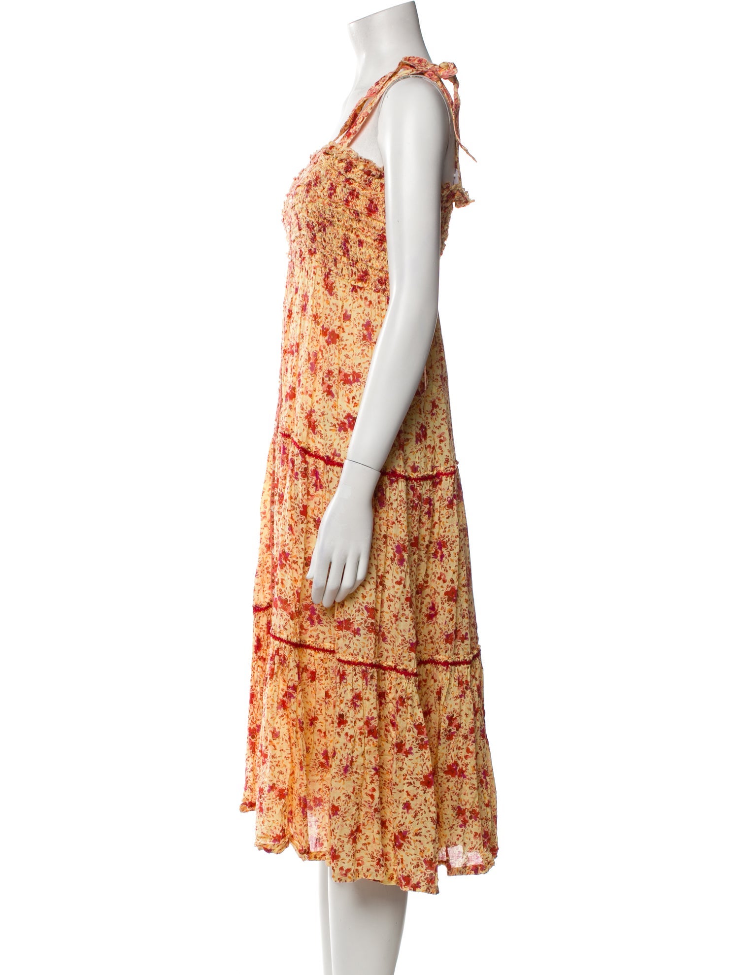 Poupette St Barth Floral Print Long Dress