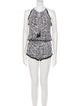 Poupette St Barth Printed Scoop Neck Romper