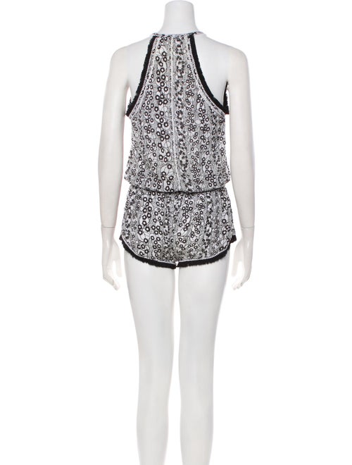 Poupette St Barth Printed Scoop Neck Romper