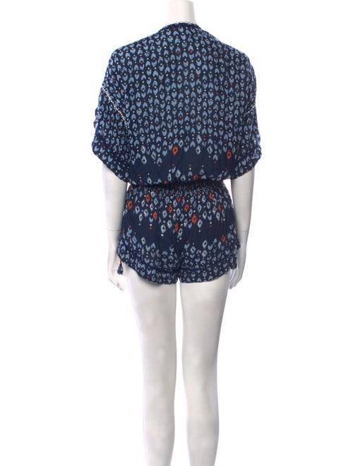 Poupette St Barth Printed V-Neck Romper