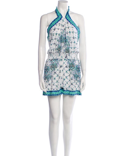 Poupette St Barth Printed Halterneck Romper