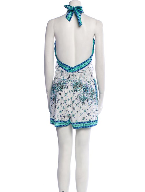 Poupette St Barth Printed Halterneck Romper
