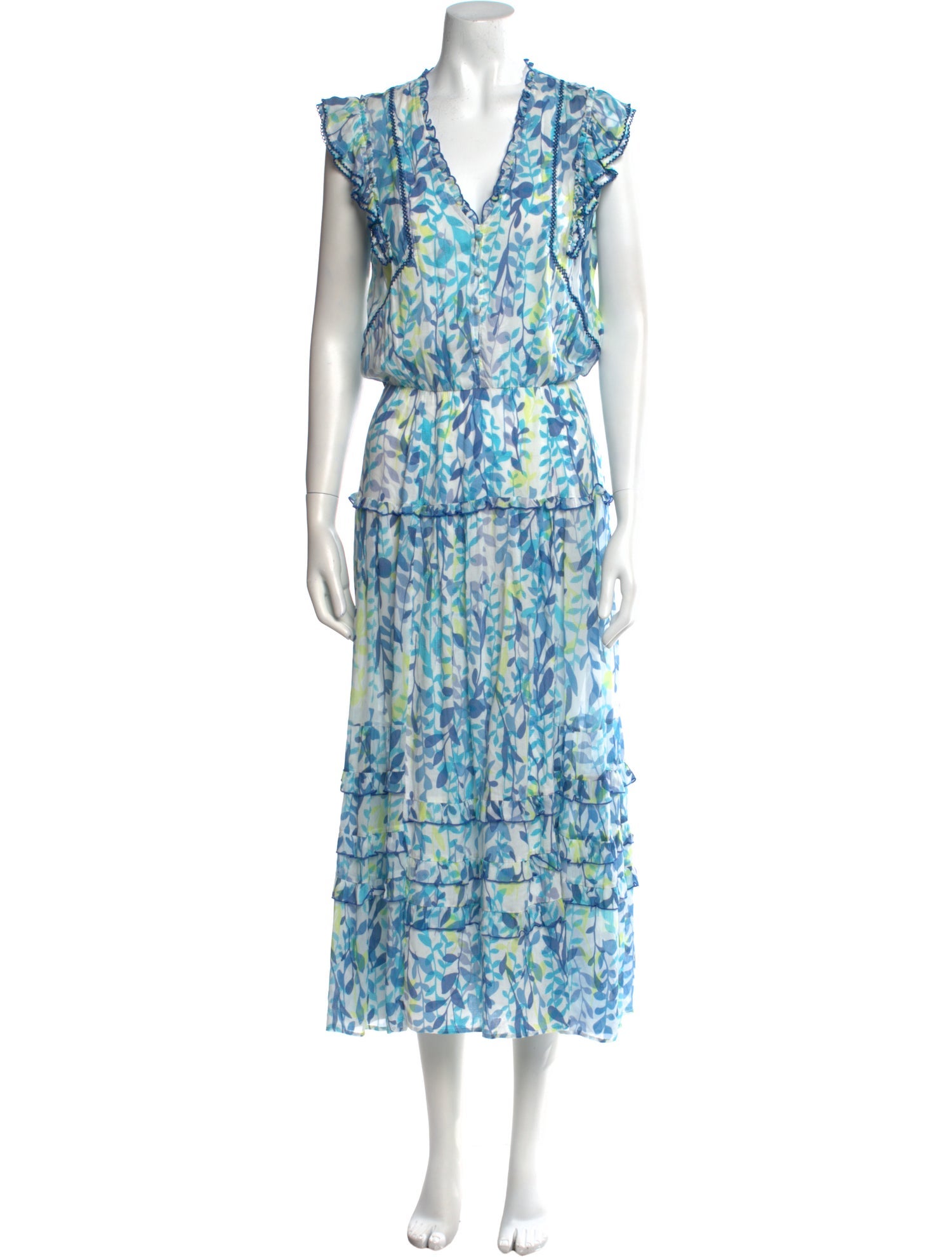 Poupette St Barth Floral Print Long Dress