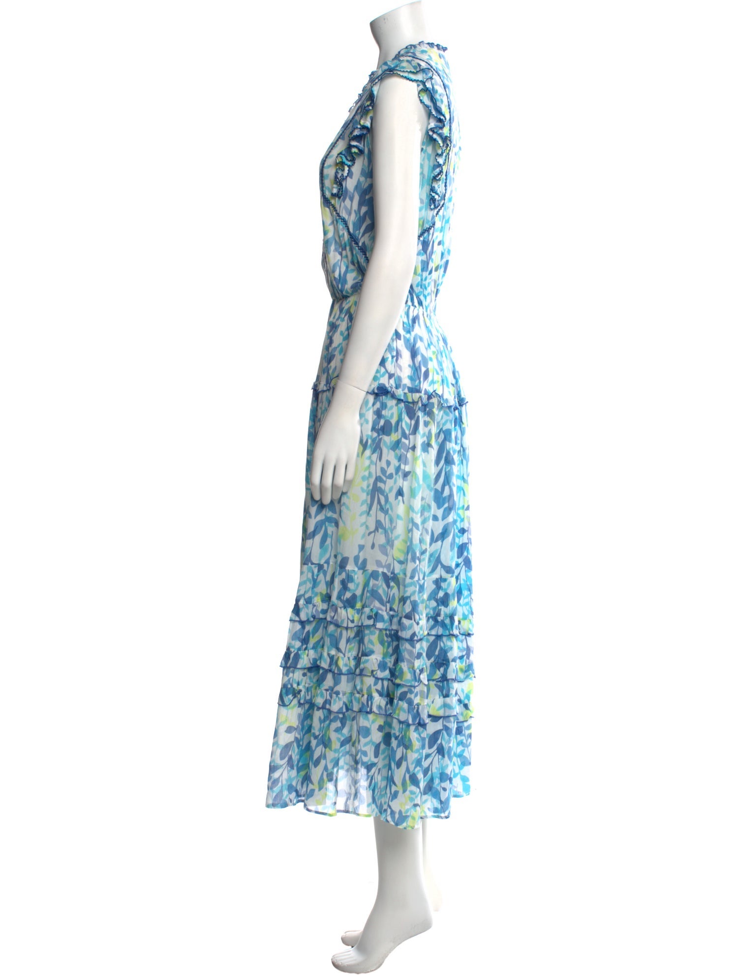 Poupette St Barth Floral Print Long Dress