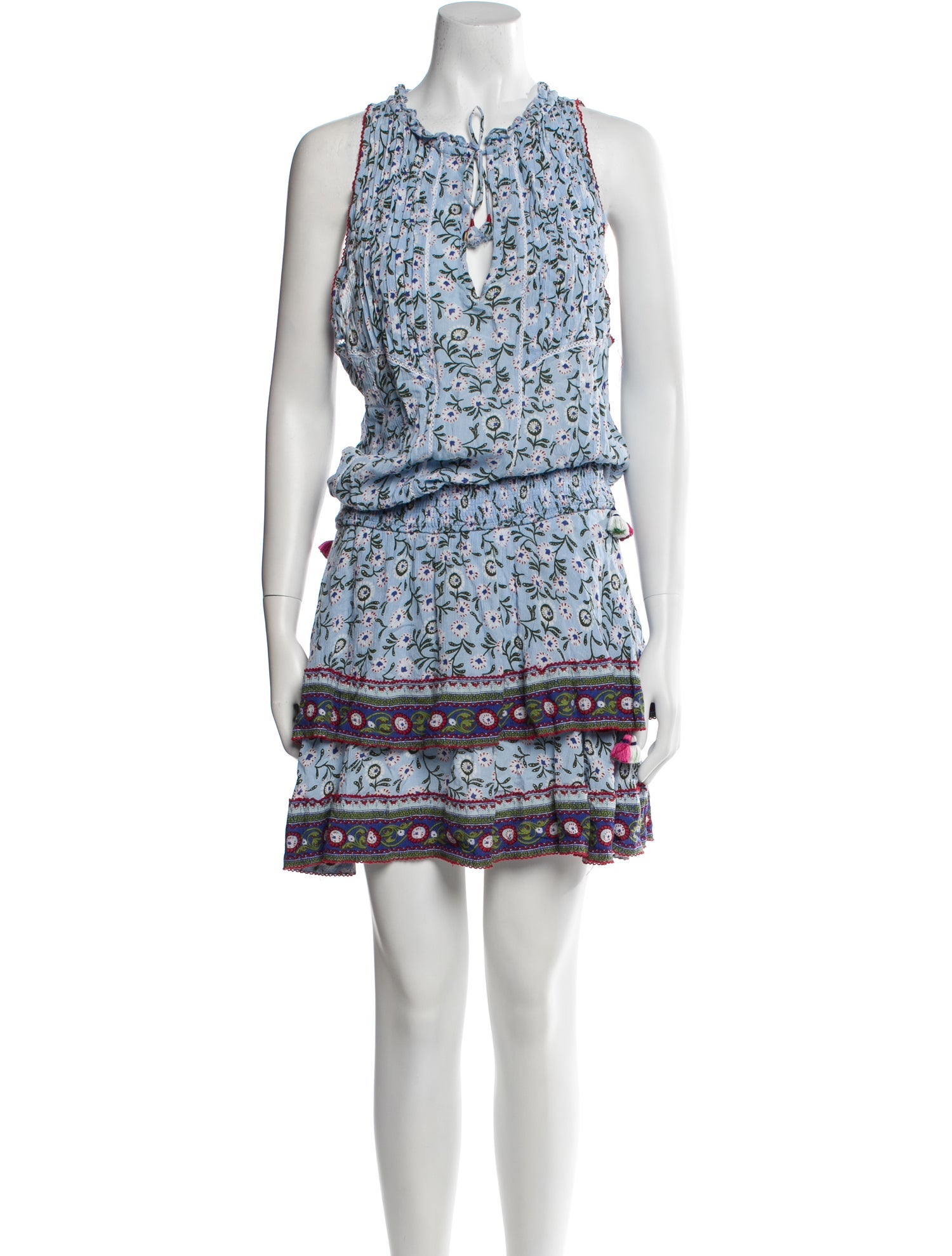 Poupette St Barth Printed Knee-Length Dress