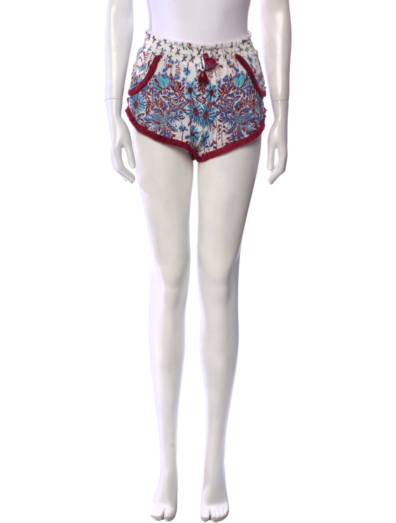 Poupette St Barth Floral Print Mini Shorts