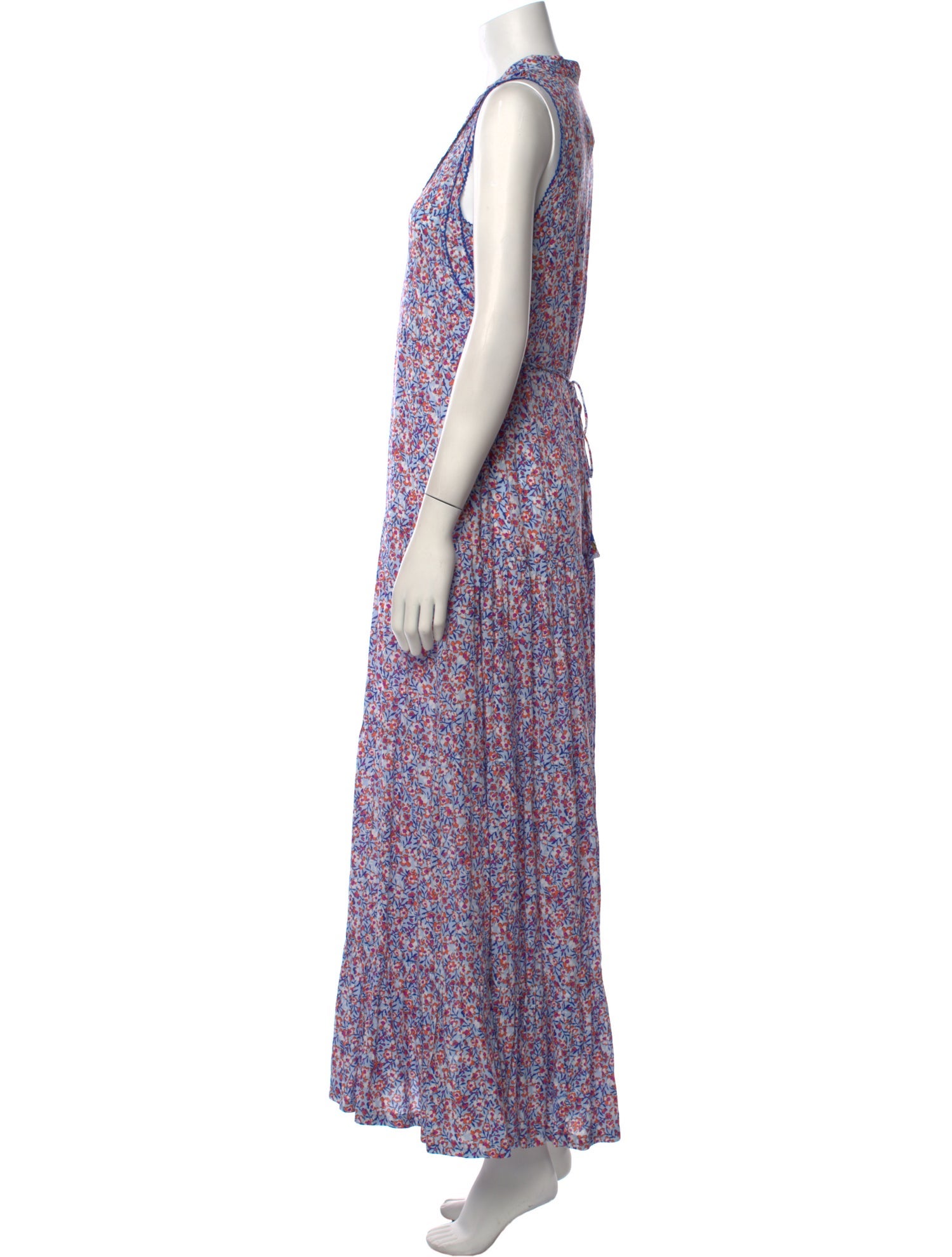 Poupette St Barth Floral Print Long Dress w/ Tags