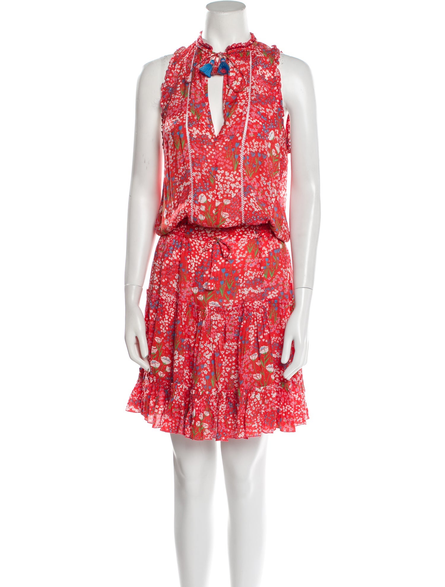 Poupette St Barth Printed Knee-Length Dress