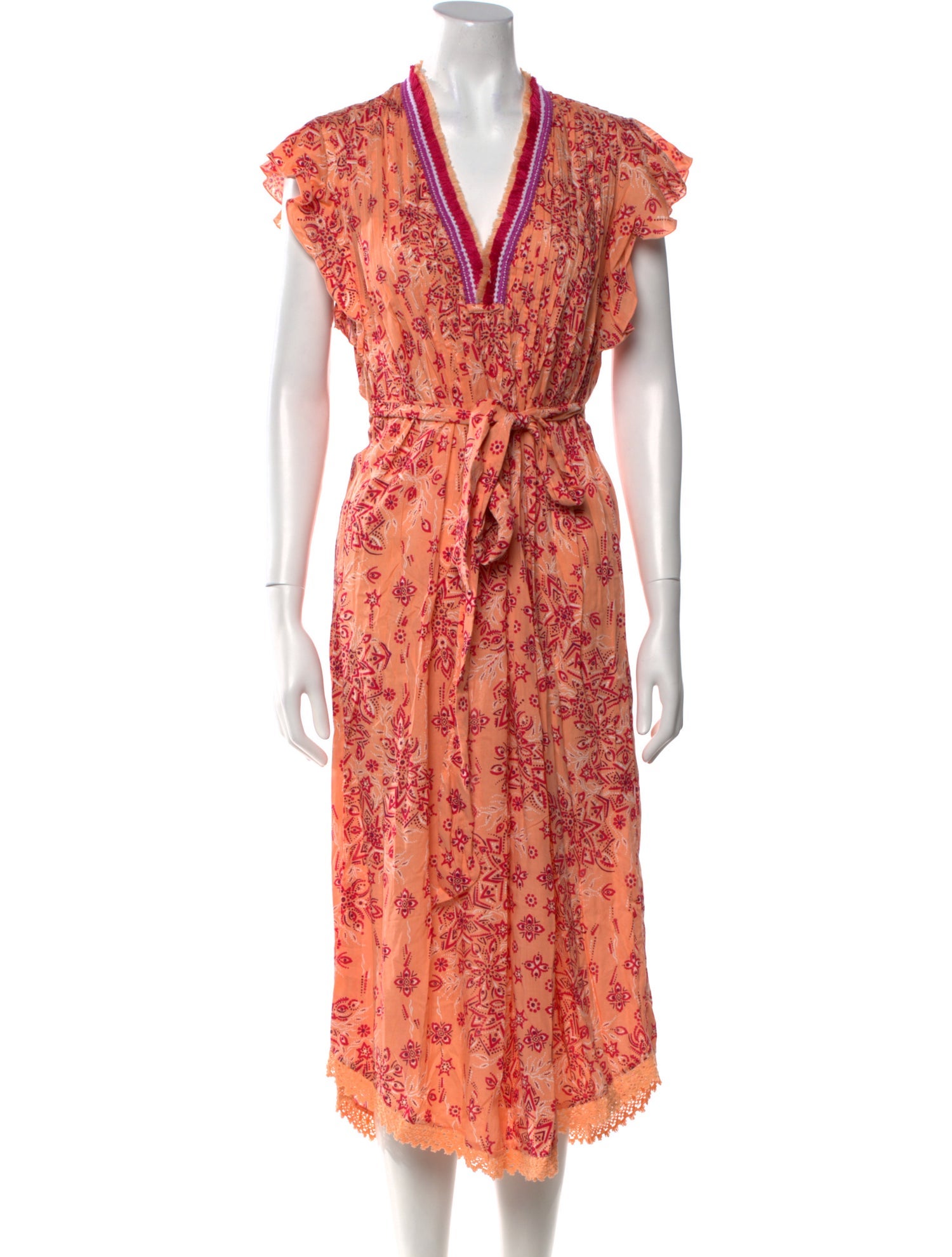 Poupette St Barth Floral Print Long Dress