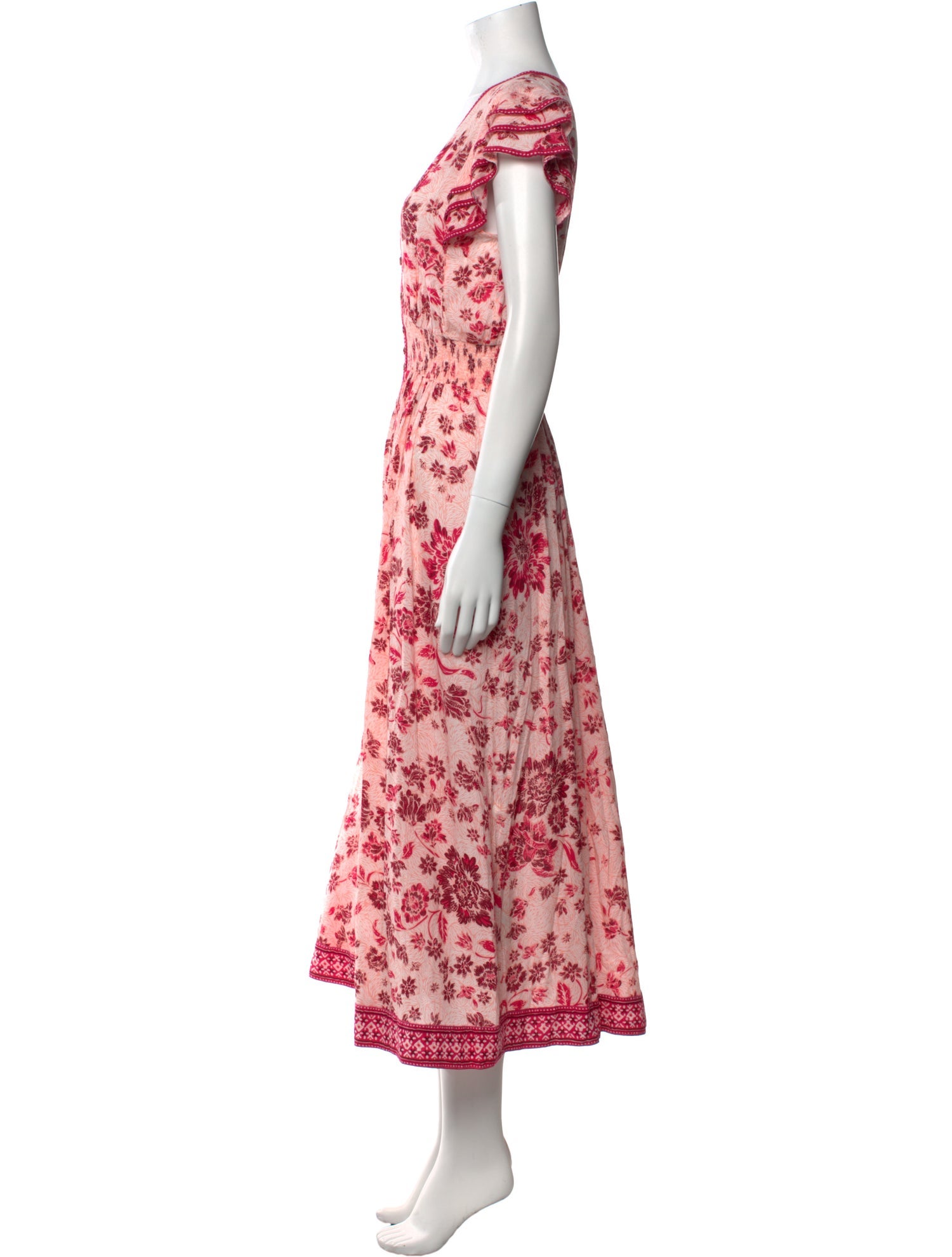 Poupette St Barth Floral Print Long Dress