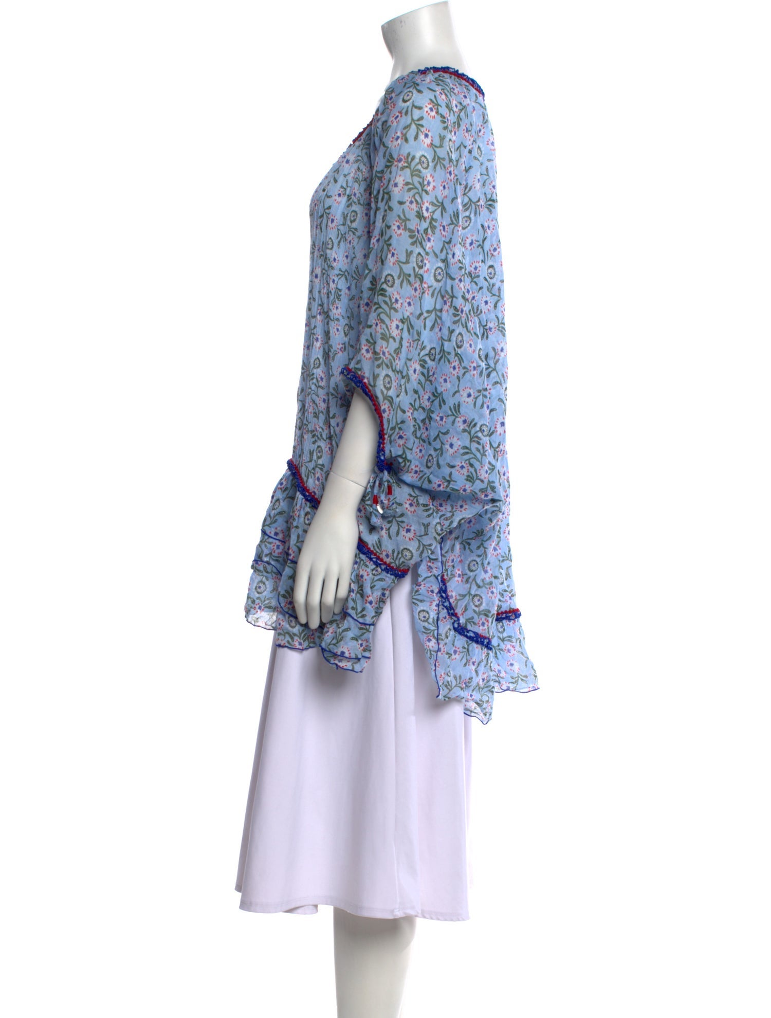 Poupette St Barth Paisley Print V-Neck Tunic