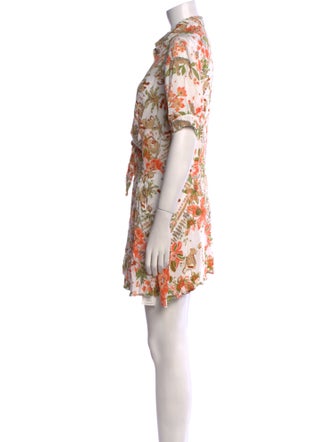 Poupette St Barth Floral Print V-Neck Romper