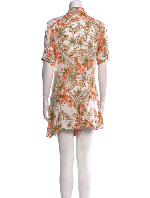 Poupette St Barth Floral Print V-Neck Romper