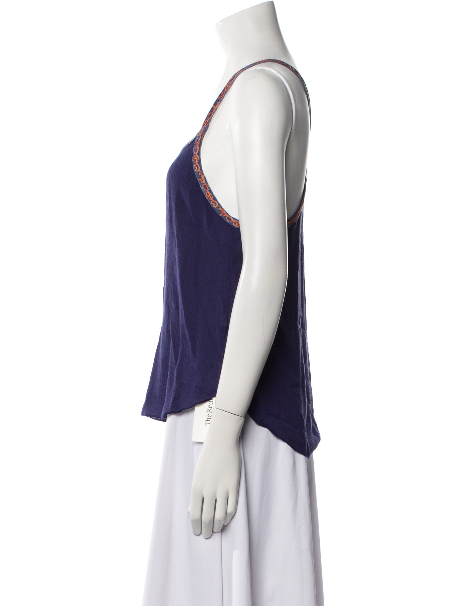 Poupette St Barth Square Neckline Sleeveless Top