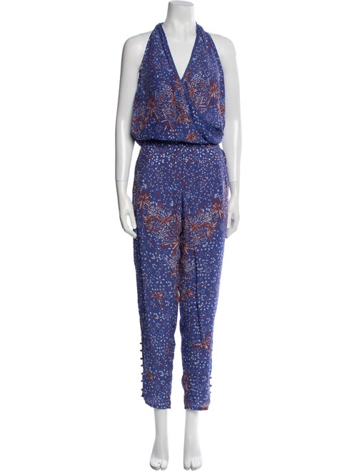 Poupette St Barth Silk Printed Jumpsuit